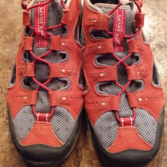 Lands' End Shoes - $$$ 2 for $10 Lands end summer hiker red 9m bungee